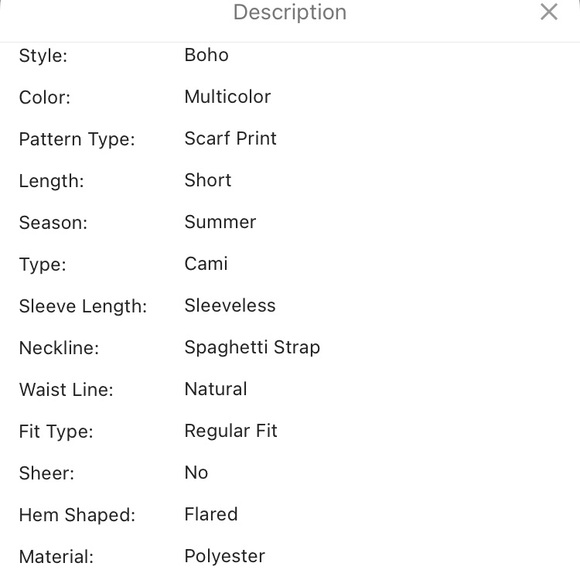 NEW Scarf Print Cami Dress-Medium - Picture 5 of 5